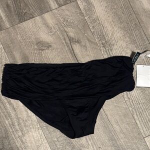 Ralph Lauren Black One-Shoulder Swim One-Piece